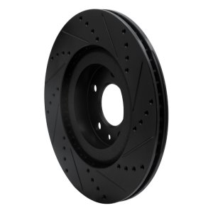 Mazda RX-8 Brake Rotor (1) - Front Left - DFC - Drilled & Slotted - Black - `04-`11