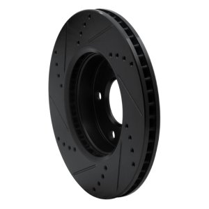 Mazda 3 Brake Rotor (1) - Front Right - DFC - Drilled & Slotted - Black - `14-`24