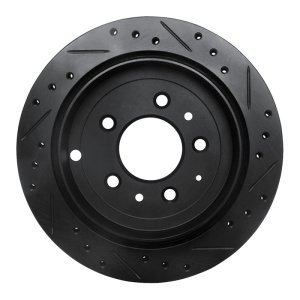 Mazda MPV Brake Rotor (1) - Rear Left - DFC - Drilled & Slotted - Black - `92-`06