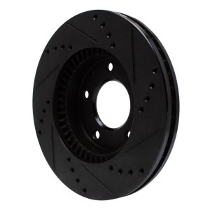 Mazda MPV Brake Rotor (1) - Front Left - DFC - Drilled & Slotted - Black - `95-`06