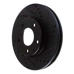 Mazda MPV Brake Rotor (1) - Front Right - DFC - Drilled & Slotted - Black - `95-`06