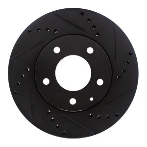 Mazda MPV Brake Rotor (1) - Front Right - DFC - Drilled & Slotted - Black - `95-`06