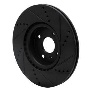 Mazda MX-5 Miata Brake Rotor (1) - Front Left - DFC - Drilled & Slotted - Black - `16-`25