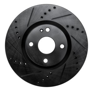 Mazda MX-5 Miata Brake Rotor (1) - Front Left - DFC - Drilled & Slotted - Black - `16-`25