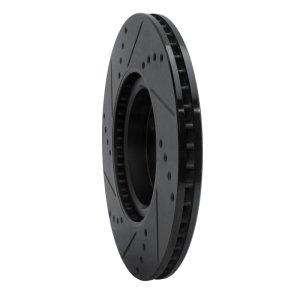 Mazda MX-5 Miata Brake Rotor (1) - Front Right - DFC - Drilled & Slotted - Black - `16-`25