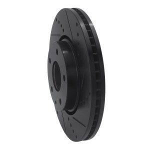 Mazda CX-5 Brake Rotor (1) - Front Right - DFC - Drilled & Slotted - Black - `16-`25