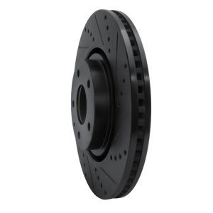 Mazda CX-5 Brake Rotor (1) - Front Right - DFC - Drilled & Slotted - Black - `16-`25