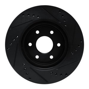 Nissan NP300 Frontier Brake Rotor (1) - Front Left - DFC - Drilled and Slotted - Black - `16-`22