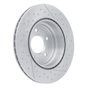 BMW 328i Brake Rotors (1) - Rear - DFC - Dimpled and Slotted - `06-`13