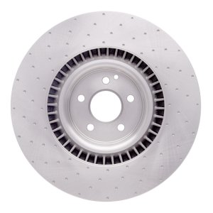 Mercedes-Benz S63 AMG Brake Rotor (1) - Front - DFC - Dimpled - `07-`14