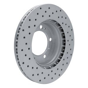 Porsche Boxster Brake Rotor (1) - Front Right - DFC - Drilled Geoperformance - `97-`04