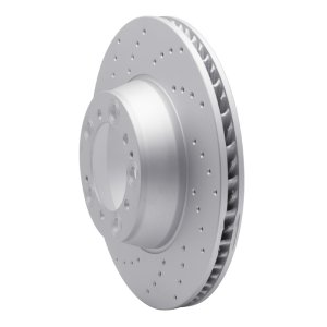 Porsche 911 Brake Rotor (1) - Right Rear - DFC - Drilled Geoperformance - `99-`23