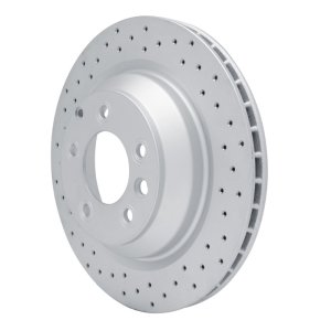 Porsche Cayenne Brake Rotor (1) - Rear Left - DFC - Geoperformance Drilled - `05-`18