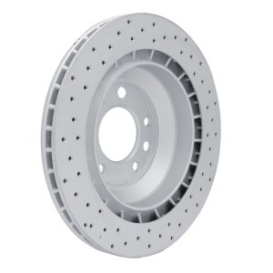 Porsche Cayenne Brake Rotor (1) - Rear Right - DFC - Drilled Geoperformance - `05-`18