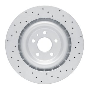 Porsche Macan Brake Rotor (1) - Rear Left - DFC - Drilled Geoperformance - `15-`18