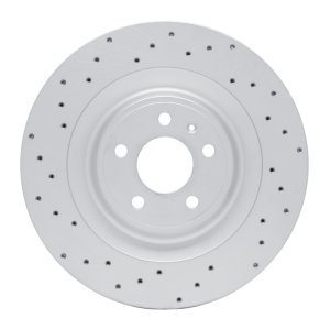 Porsche Macan Brake Rotor (1) - Rear Left - DFC - Drilled Geoperformance - `15-`18