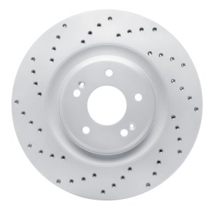 Hyundai Veloster N Brake Rotor (1) - Front Left - DFC - Drilled Geoperformance - `19-`22