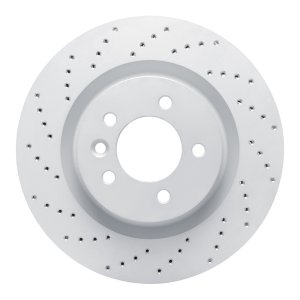 Land Rover LR3 Brake Rotor (1) - Front Left - DFC - Drilled Geoperformance - `05-`09