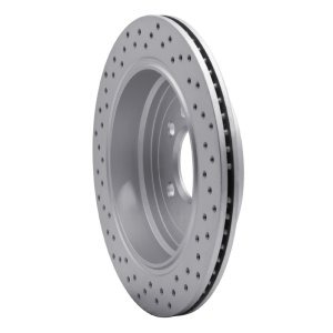 Land Rover LR3 Brake Rotor (1) - Rear Right - DFC - Drilled Geoperformance - `05-`07 Land Rover LR3 Brake Rotor (1) - Rear Right - DFC - Drilled Geoperformance - `05-`07