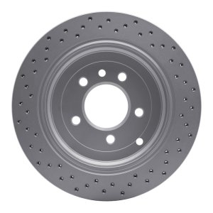 Land Rover LR3 Brake Rotor (1) - Rear Right - DFC - Drilled Geoperformance - `05-`07 Land Rover LR3 Brake Rotor (1) - Rear Right - DFC - Drilled Geoperformance - `05-`07