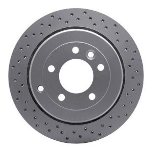 Land Rover LR3 Brake Rotor (1) - Rear Right - DFC - Drilled Geoperformance - `05-`07