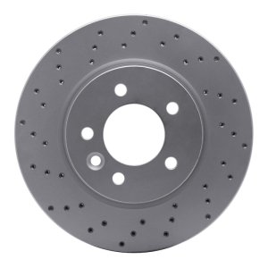 Land Rover LR3 Brake Rotor (1) - Front Right - DFC - Geoperformance Drilled - `05-`07
