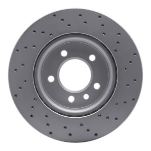Land Rover LR3 Brake Rotor (1) - Front Right - DFC - Geoperformance Drilled - `05-`07