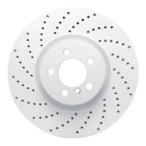 Land Rover Range Rover Brake Rotor (1) - Front Left - DFC - Drilled Geoperformance - `10-`12