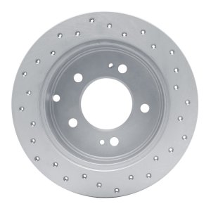 Kia Forte Brake Rotor (1) - Rear Left - DFC - Drilled Geoperformance - `10-`13