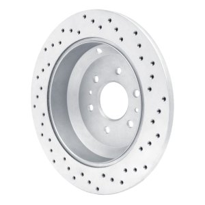 Kia Borrego Brake Rotor (1) - Rear Left - DFC - Drilled Geoperformance - `09-`10