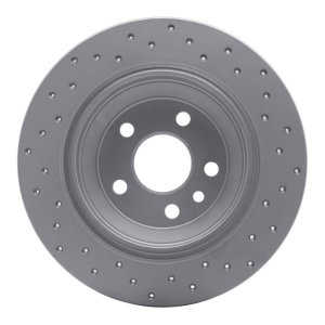 Volvo S80 Brake Rotor (1) - Rear Left - DFC - Drilled Geoperformance - `07-`10