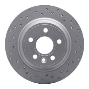 Volvo S80 Brake Rotor (1) - Rear Right - DFC - Drilled Geoperformance - `07-`10