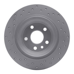 Volvo S80 Brake Rotor (1) - Rear Right - DFC - Drilled Geoperformance - `07-`10