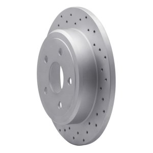 Jeep Commander Brake Rotor (1) - Rear Left - DFC - Drilled Geoperformance - `05-`10