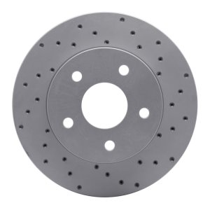 Jeep Grand Cherokee Brake Rotor (1) - Front Right - DFC - Drilled Geoperformance - `99-`04