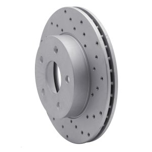 Jeep Grand Cherokee Brake Rotor (1) - Front Right - DFC - Drilled Geoperformance - `99-`04