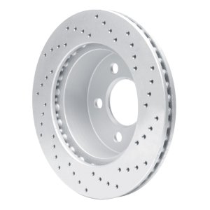 Jeep Wrangler Brake Rotor (1) - Front Left - DFC - Drilled Geoperformance - `99-`06