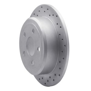 Jeep Wrangler Brake Rotor (1) - Rear Left - DFC - Drilled Geoperformance - `07-`18