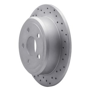 Jeep Wrangler Brake Rotor (1) - Rear Right - DFC - Drilled Geoperformance - `07-`18