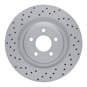 Ford Police Interceptor Utility Brake Rotor (1) - Rear Left - DFC - Geoperf Drilled - `20-`26 Ford Police Interceptor Utility Brake Rotor (1) - Rear Left - DFC - Geoperf Drilled - `20-`26