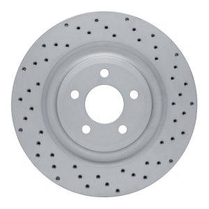 Ford Police Interceptor Utility Brake Rotor (1) - Rear Right - DFC - Drilled Geoperformance - `20-`26 Ford Police Interceptor Utility Brake Rotor (1) - Rear Right - DFC - Drilled Geoperformance - `20-`26
