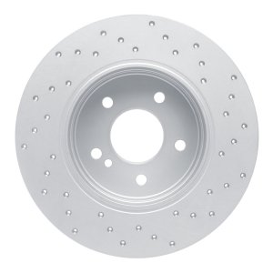 Mercedes-Benz SLK280 Brake Rotor (1) - Rear Left - DFC - Drilled Geoperformance - `94-`11