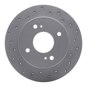 Infiniti G20 Brake Rotor (1) - Rear Left - DFC - Drilled Geoperformance - `90-`06