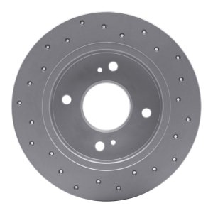Infiniti G20 Brake Rotor (1) - Rear Left - DFC - Drilled Geoperformance - `90-`06