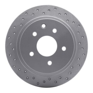 Nissan Altima Brake Rotor (1) - Rear Left - DFC - Drilled Geoperformance - `02-`25