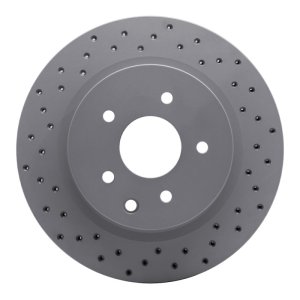 Infiniti G35 Brake Rotor (1) - Rear Left - DFC - Drilled Geoperformance - `05-`25