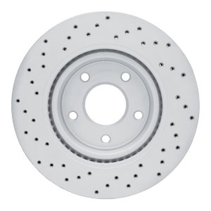 Nissan Sentra Brake Rotor (1) - Front Right - DFC - Drilled Geoperformance - `11-`19