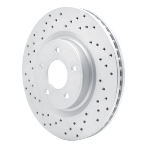 Infiniti Q60 Brake Rotor (1) - Front Left - DFC - Drilled Geoperformance - `13-`25