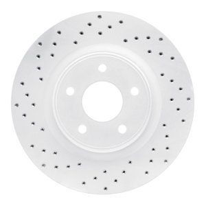 Infiniti Q60 Brake Rotor (1) - Front Left - DFC - Drilled Geoperformance - `13-`25