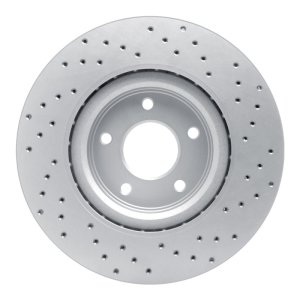Infiniti Q60 Brake Rotor (1) - Front Left - DFC - Drilled Geoperformance - `13-`25